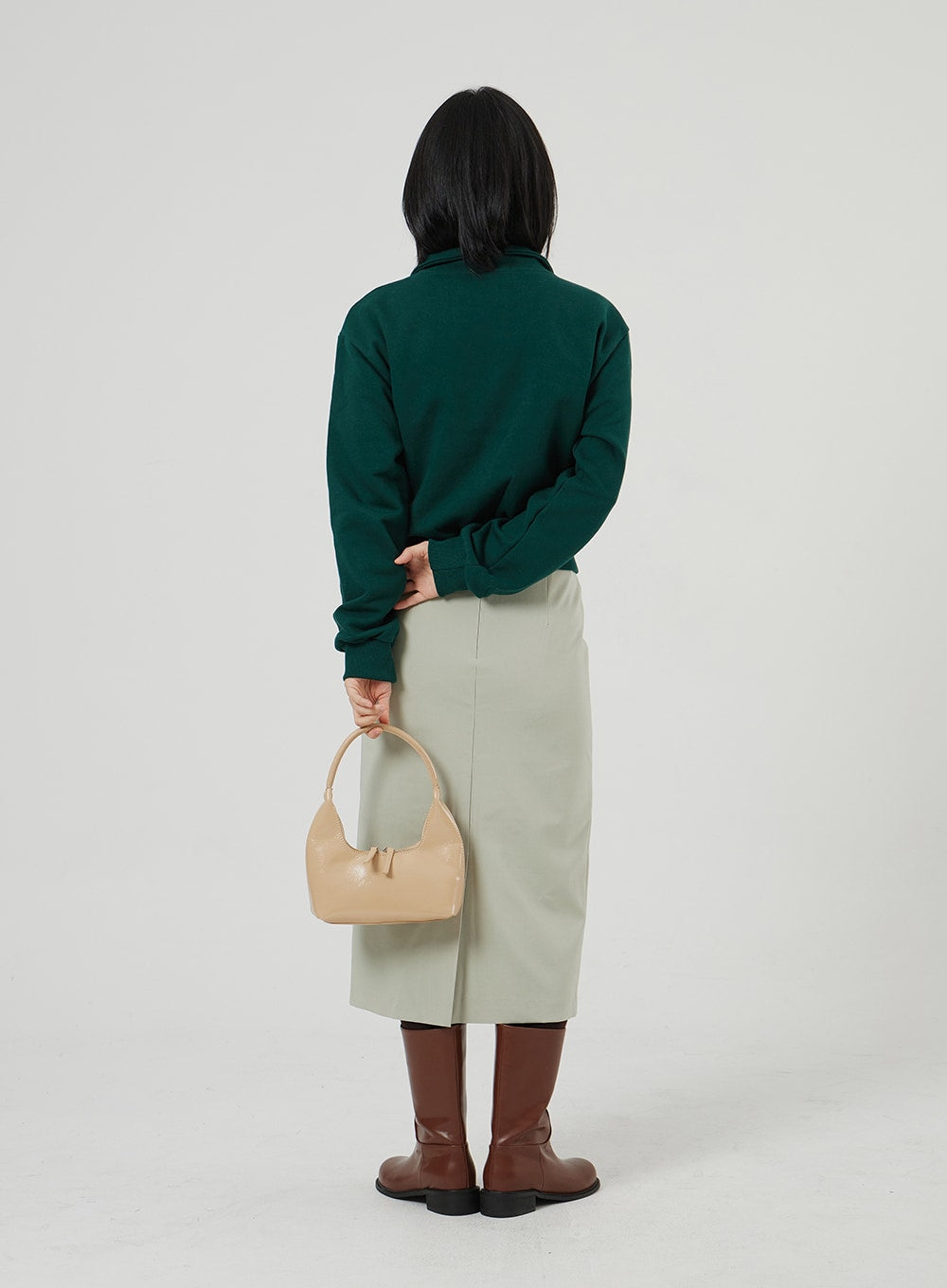 Cropped Half Zip-Up OF313