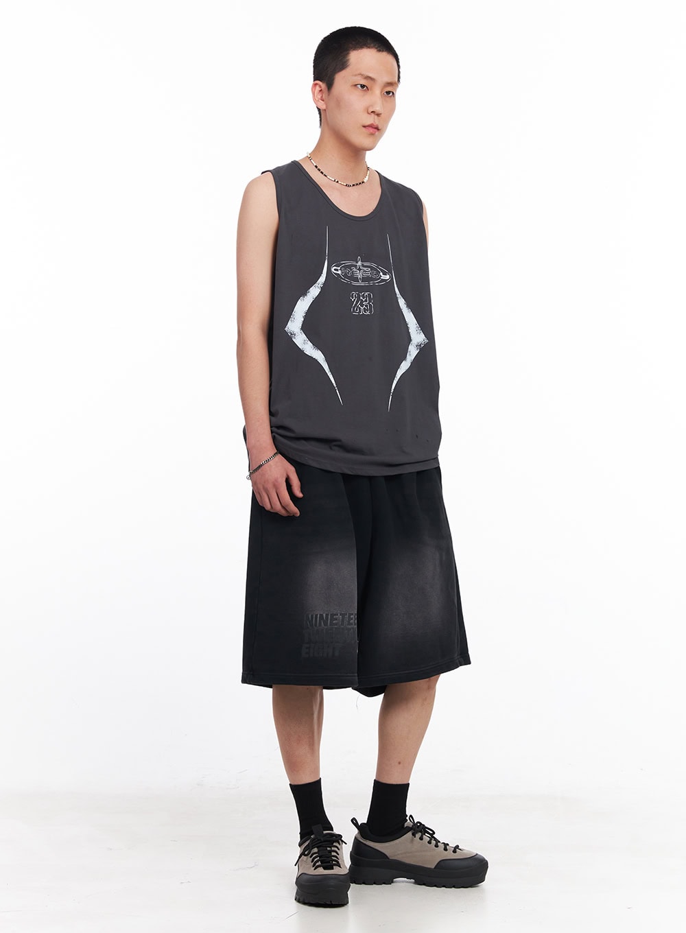 Men's Greed Graphic Sleeveless T-Shirt IU503