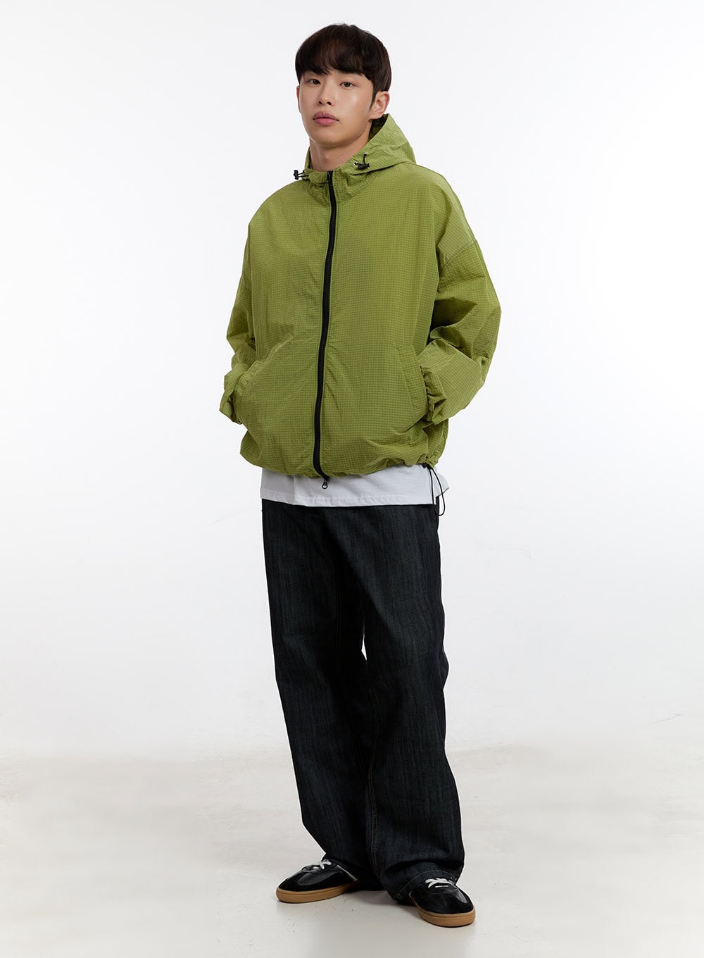 Men's No-Fade Wide-Leg Jeans IA507