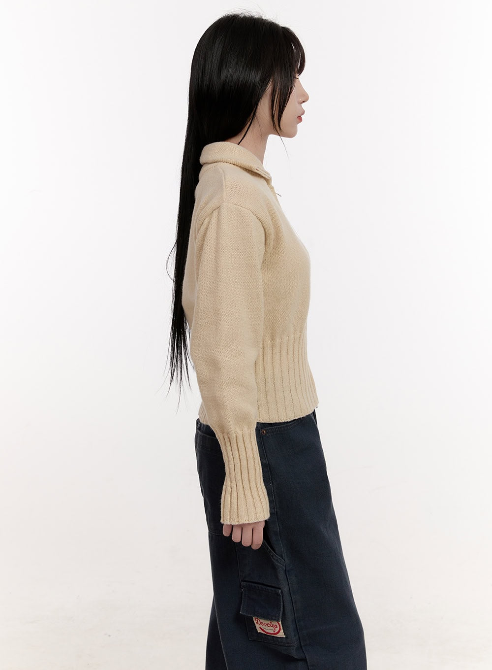 Cozy Zip-Up Sweater Cardigan CJ531