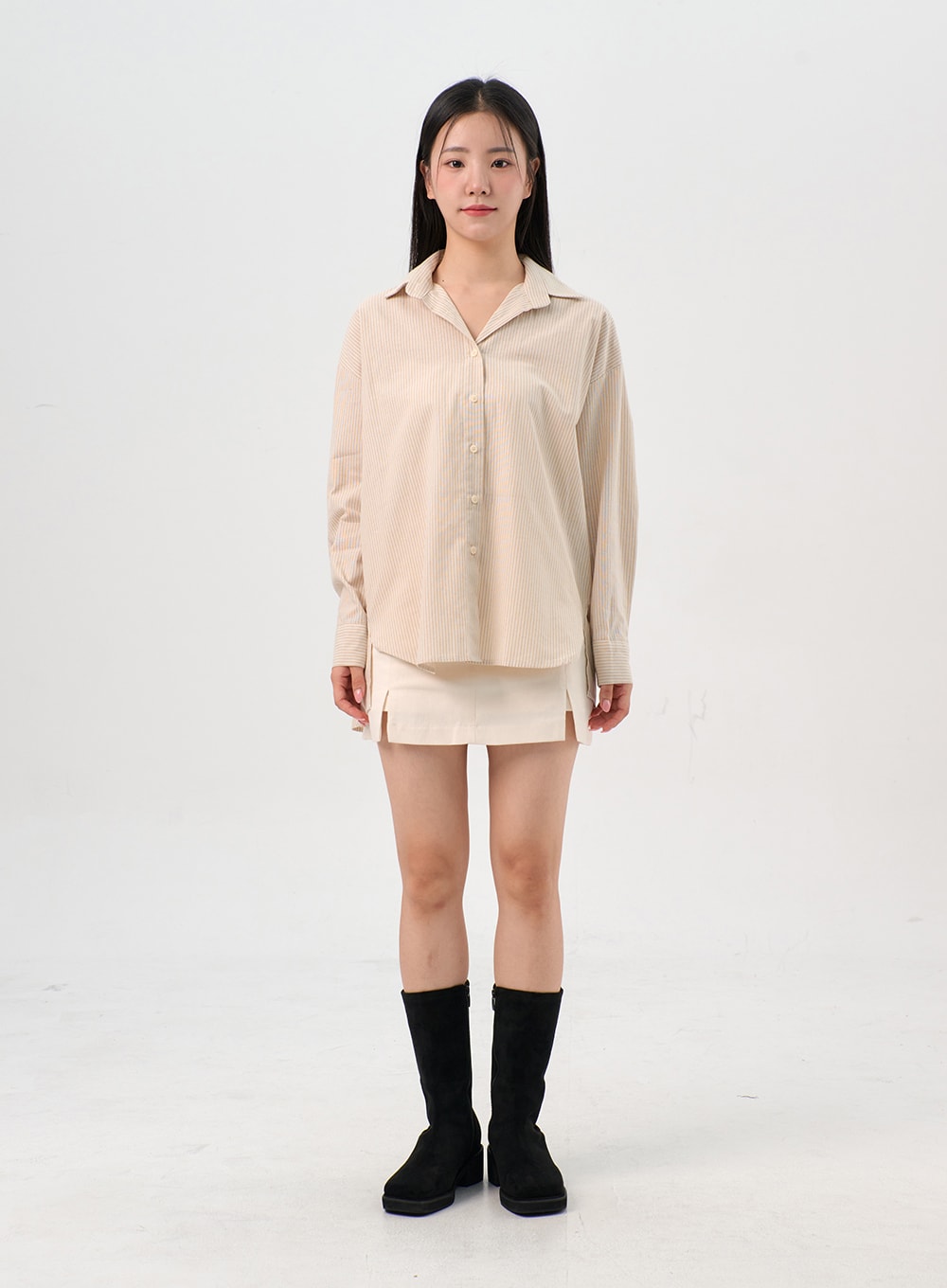 Striped Button Down Shirt OS302