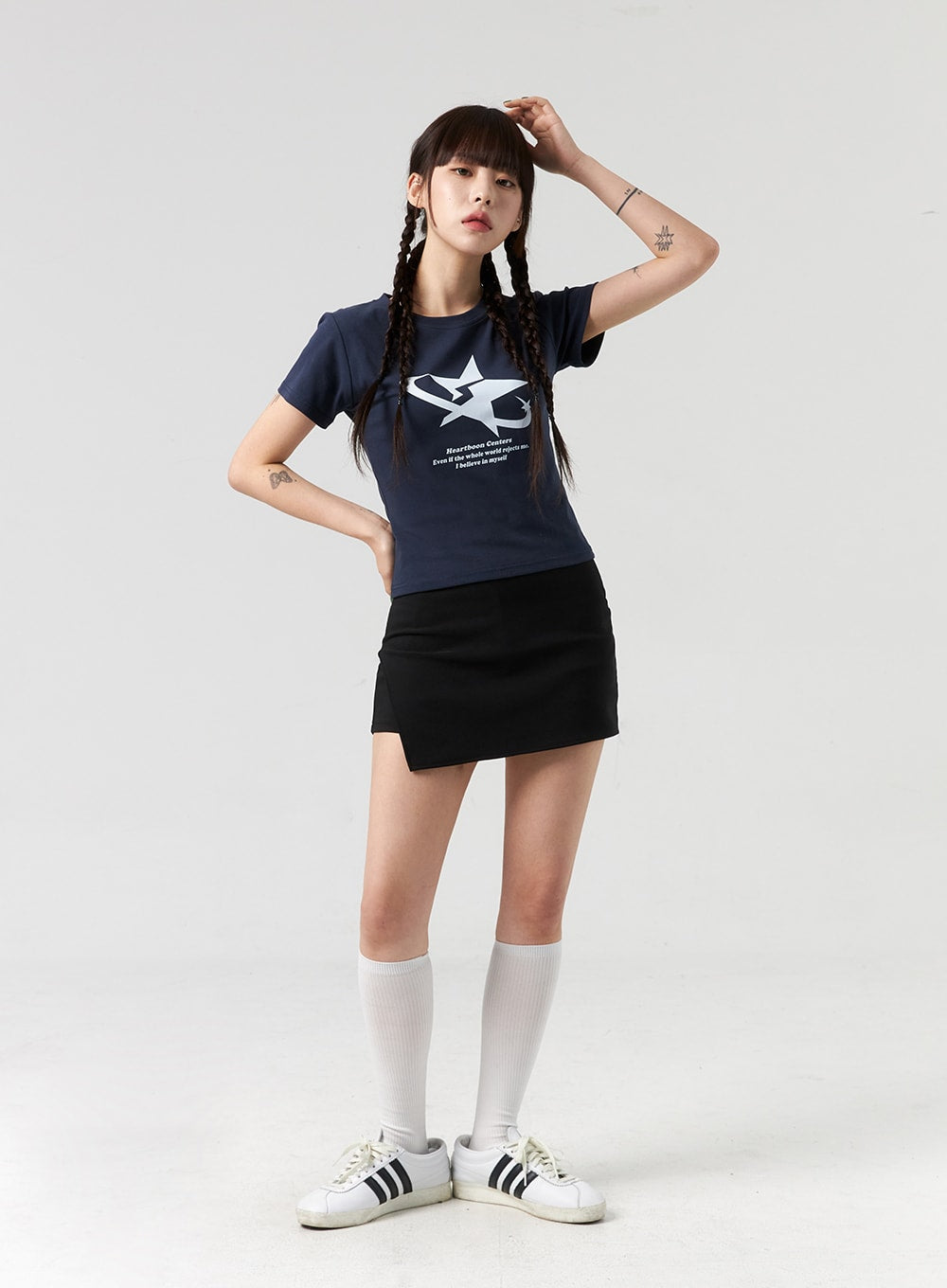 Side Slit Skort CL327