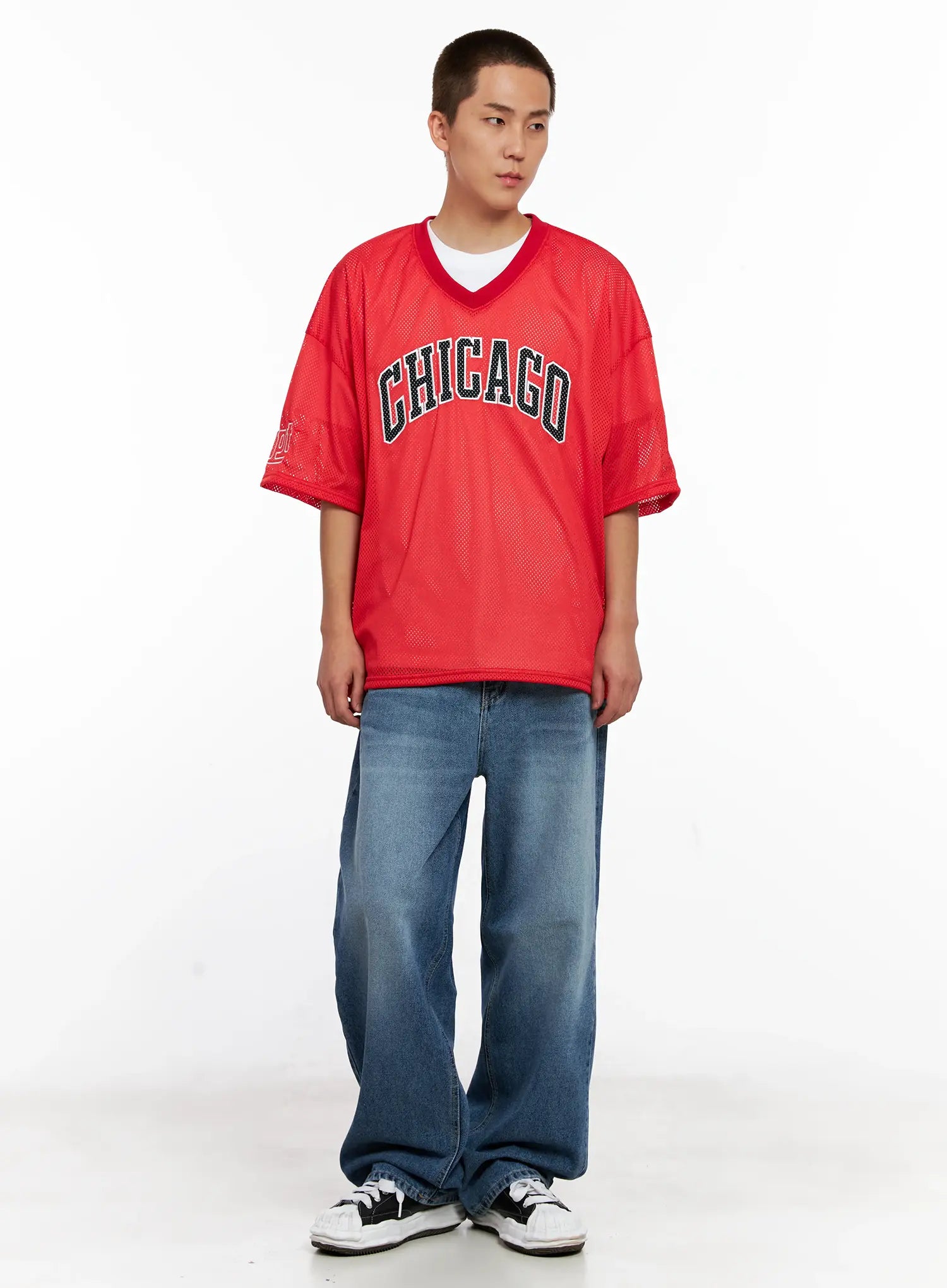 Men's Chicago Mesh V-Neck Jersey Tee IG511