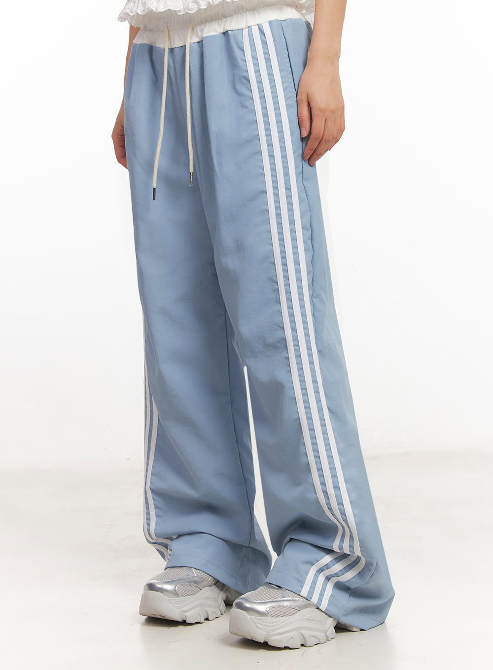 Striped Nylon Track Pants IA525