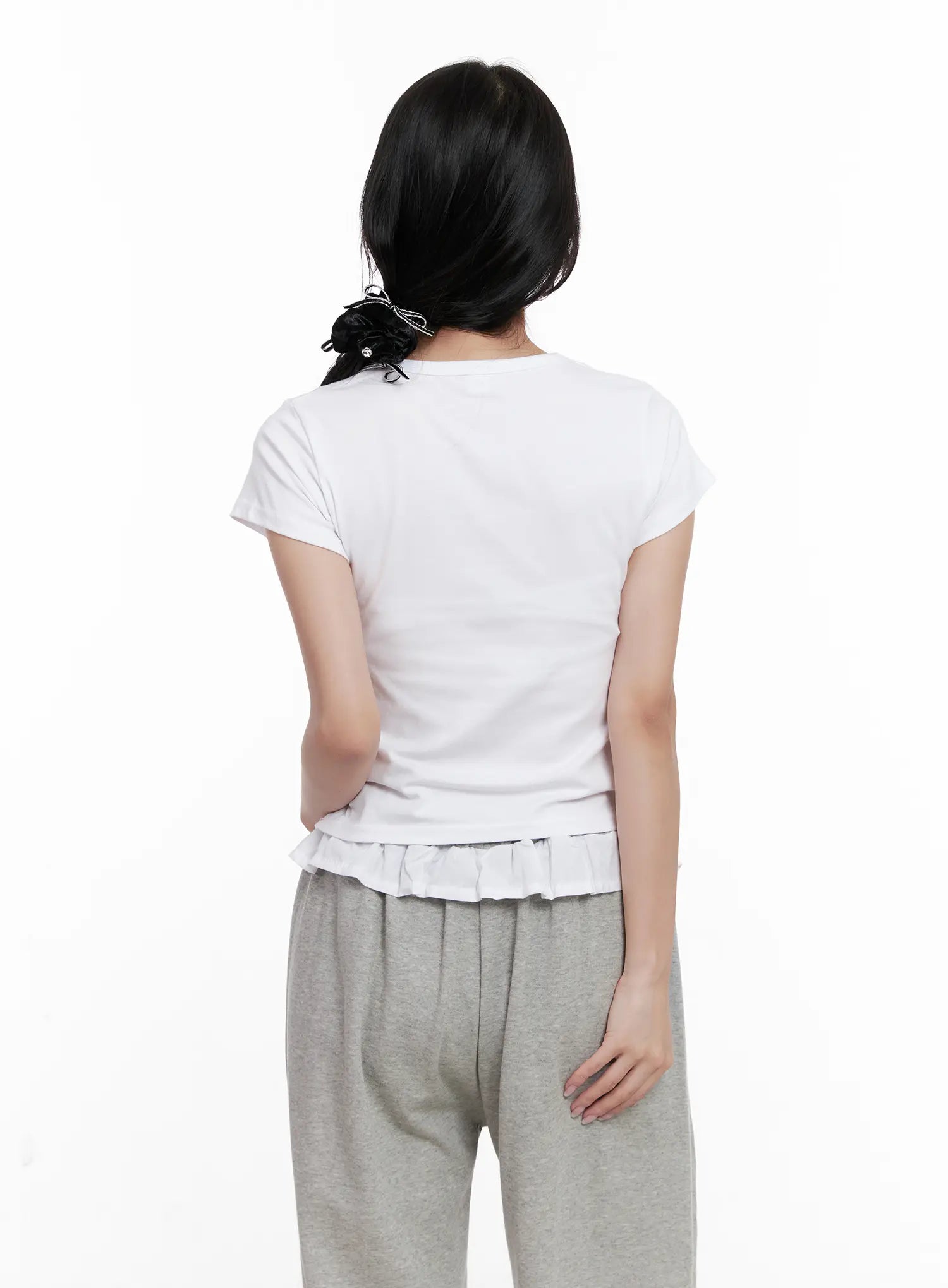 Scrunched Ribbon Top CL516