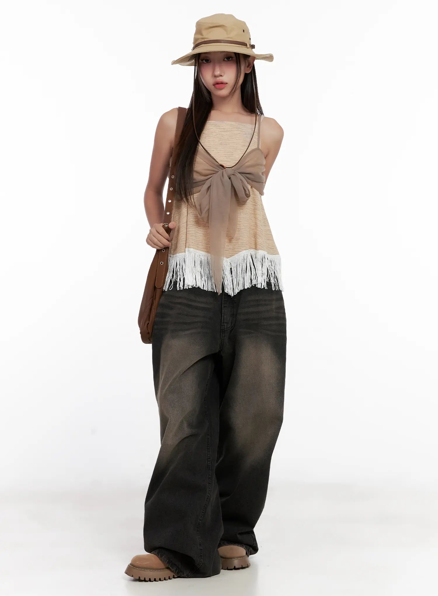 Fringe Hem Boho Tank CL521