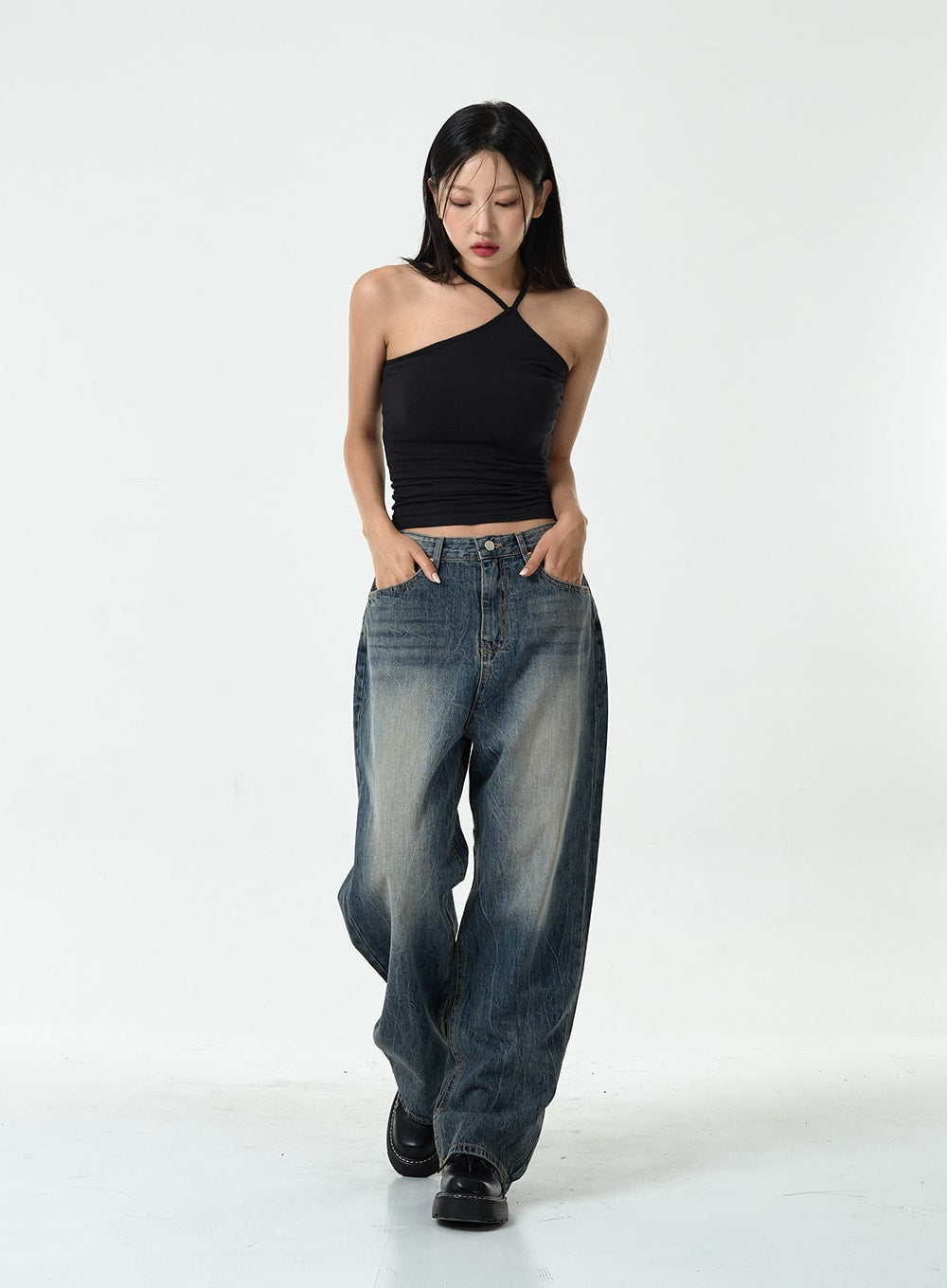 Washed Denim Pants CG10