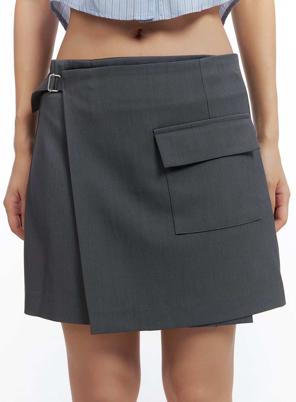 Wrap Pocket Mini Skirt CL431