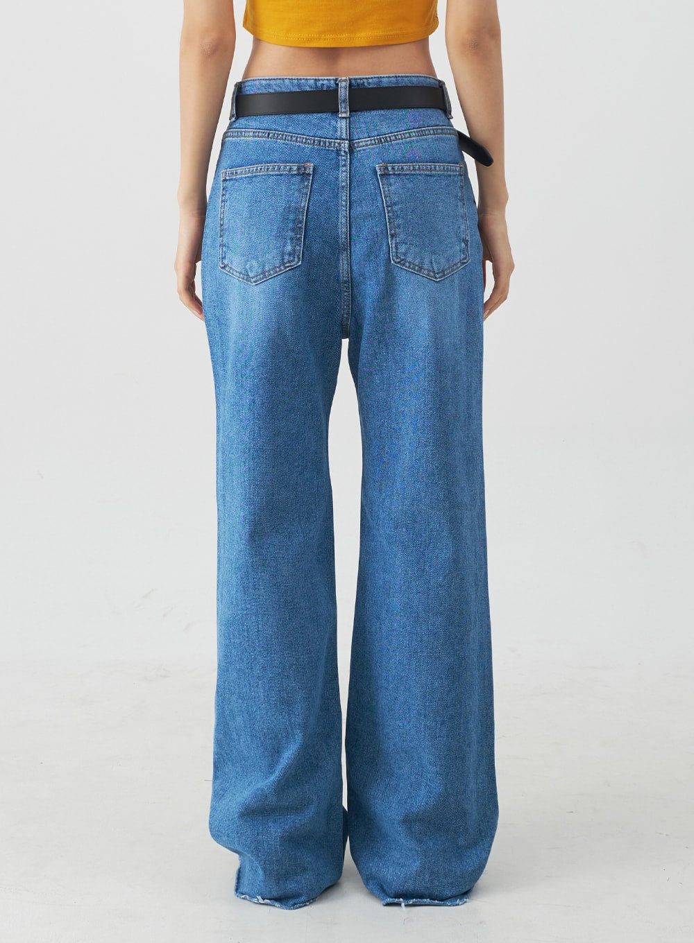 Extra Long Boot-cut Denim Pants CJ03