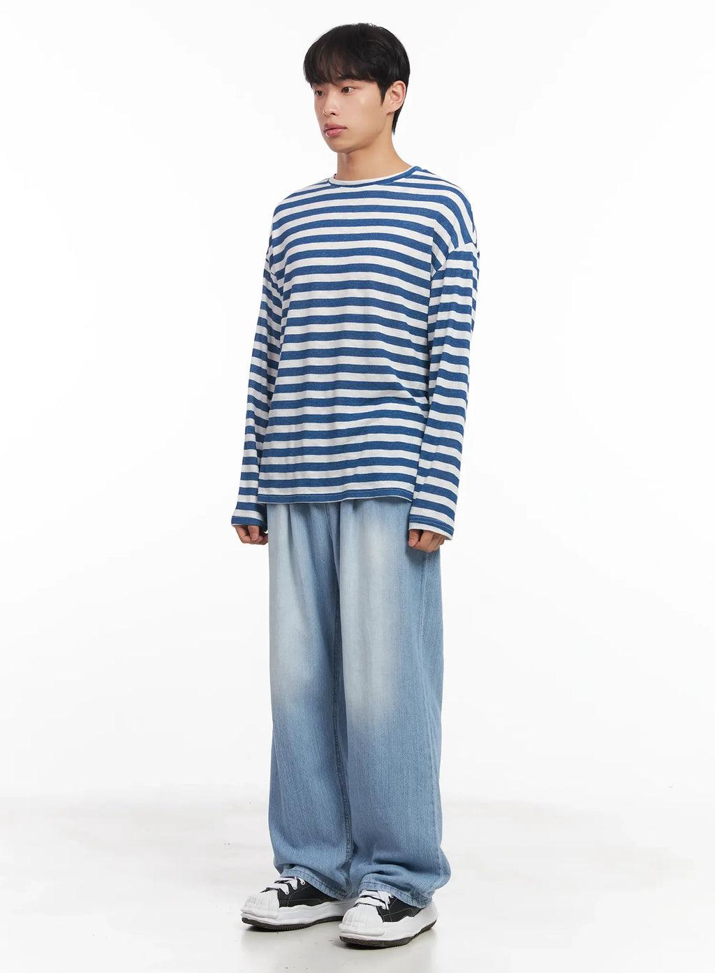 Men's Adjustable Linen Denim Pants (Light blue) IU519