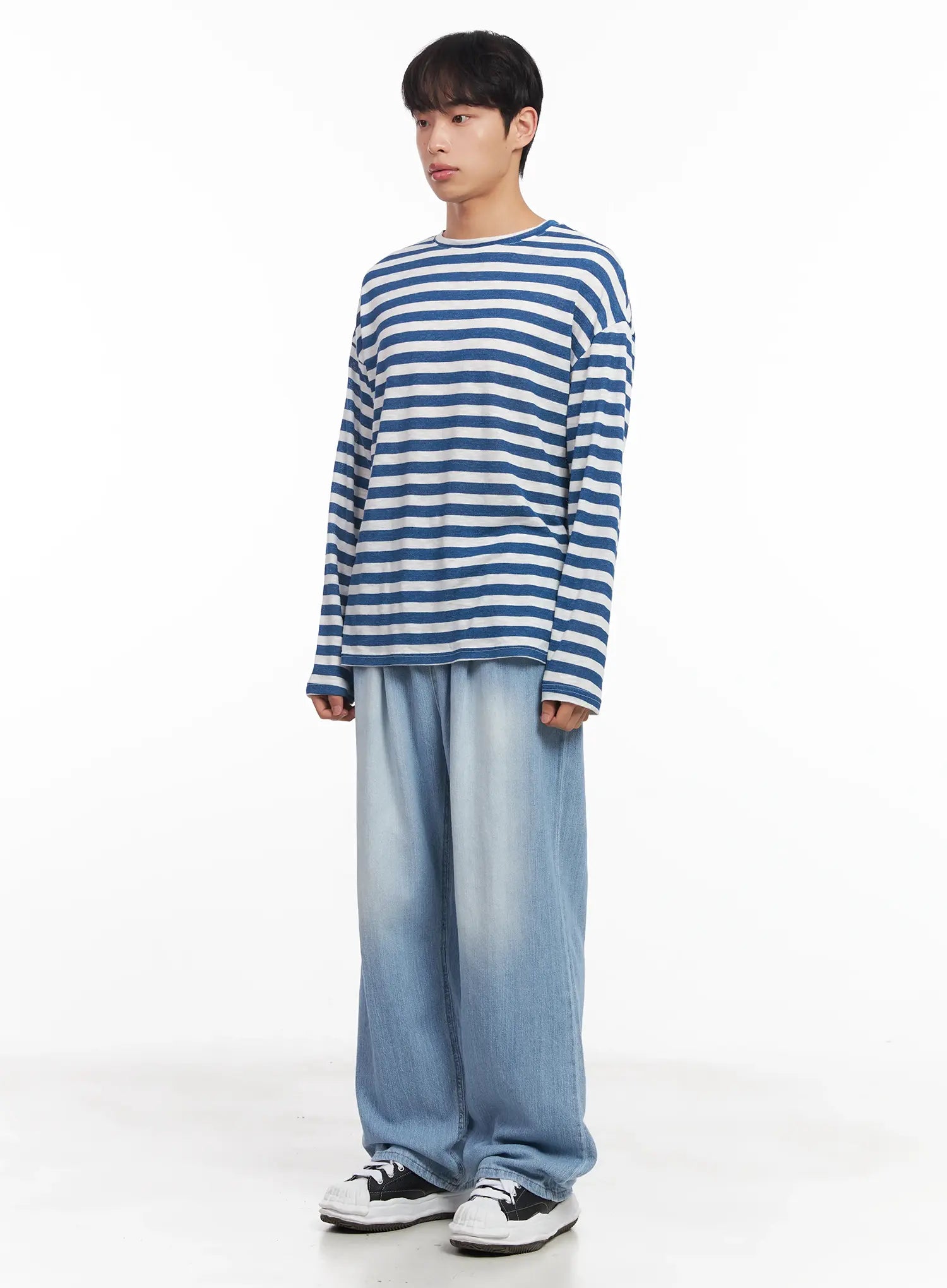 Men's Adjustable Linen Denim Pants (Light blue) IU519