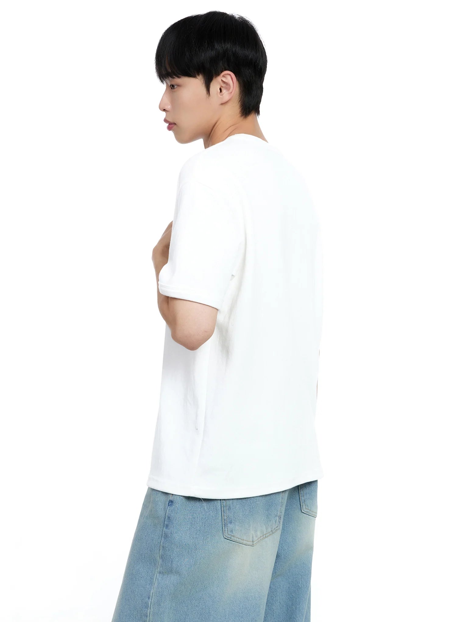 Men's Cotton Henley Tee IG520