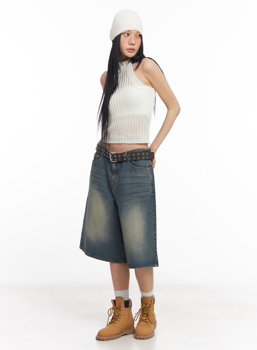 Halter-Neck Sleeveless Crop Top CY528