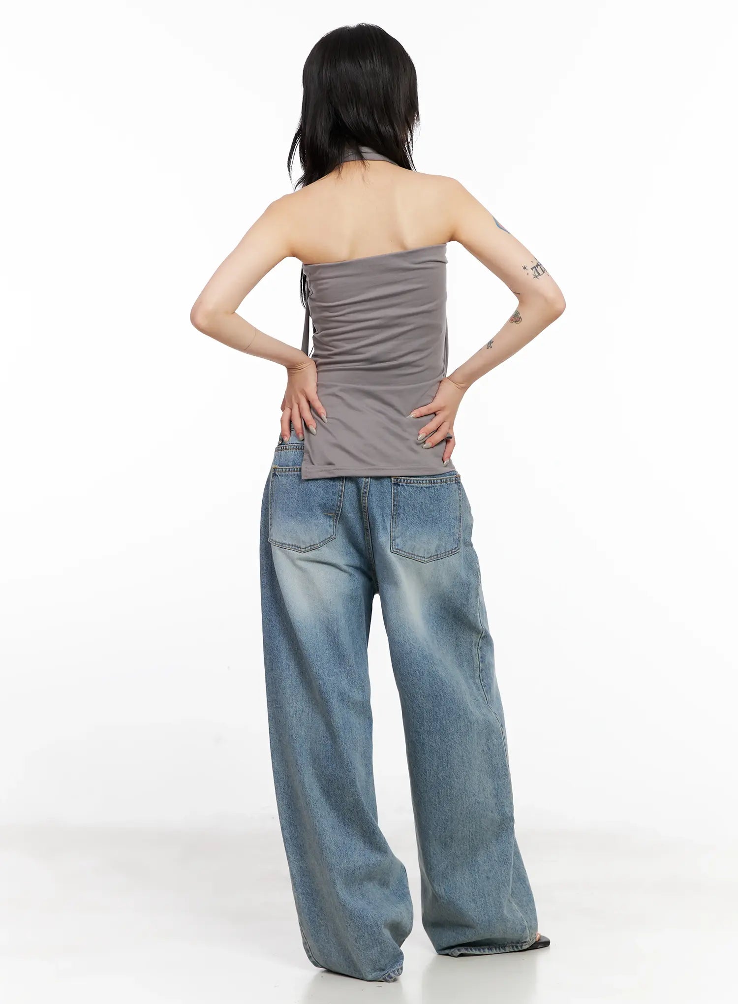 Studded Tube Top + Scarf Set CL528