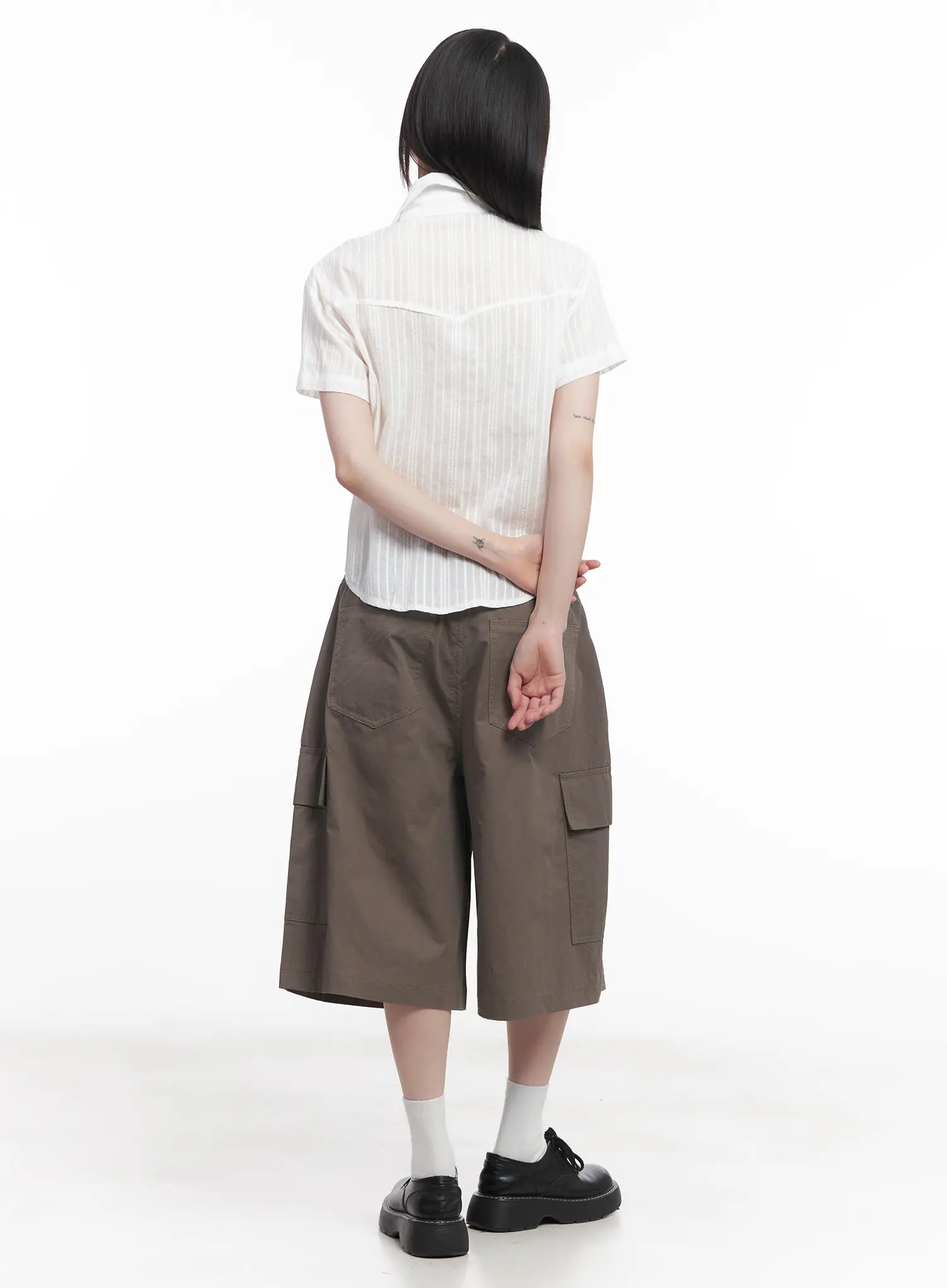 Baggy Pocketed Cargo Shorts CU518