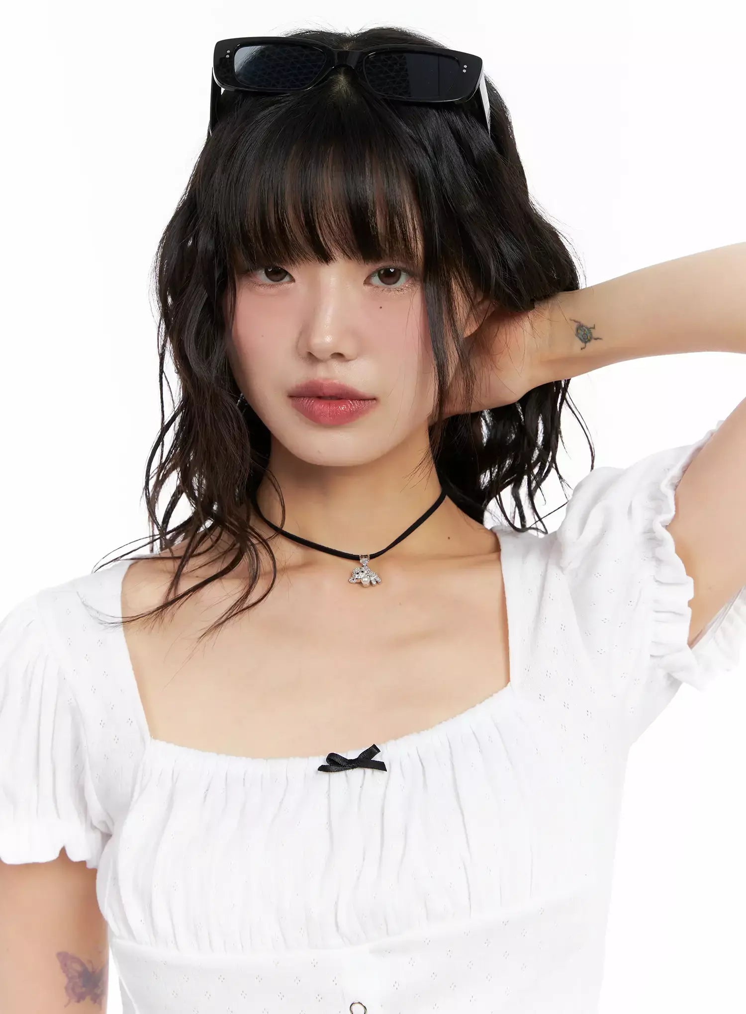 ACC Onkapo Teddy with a Ball Black Cord Necklace IG507