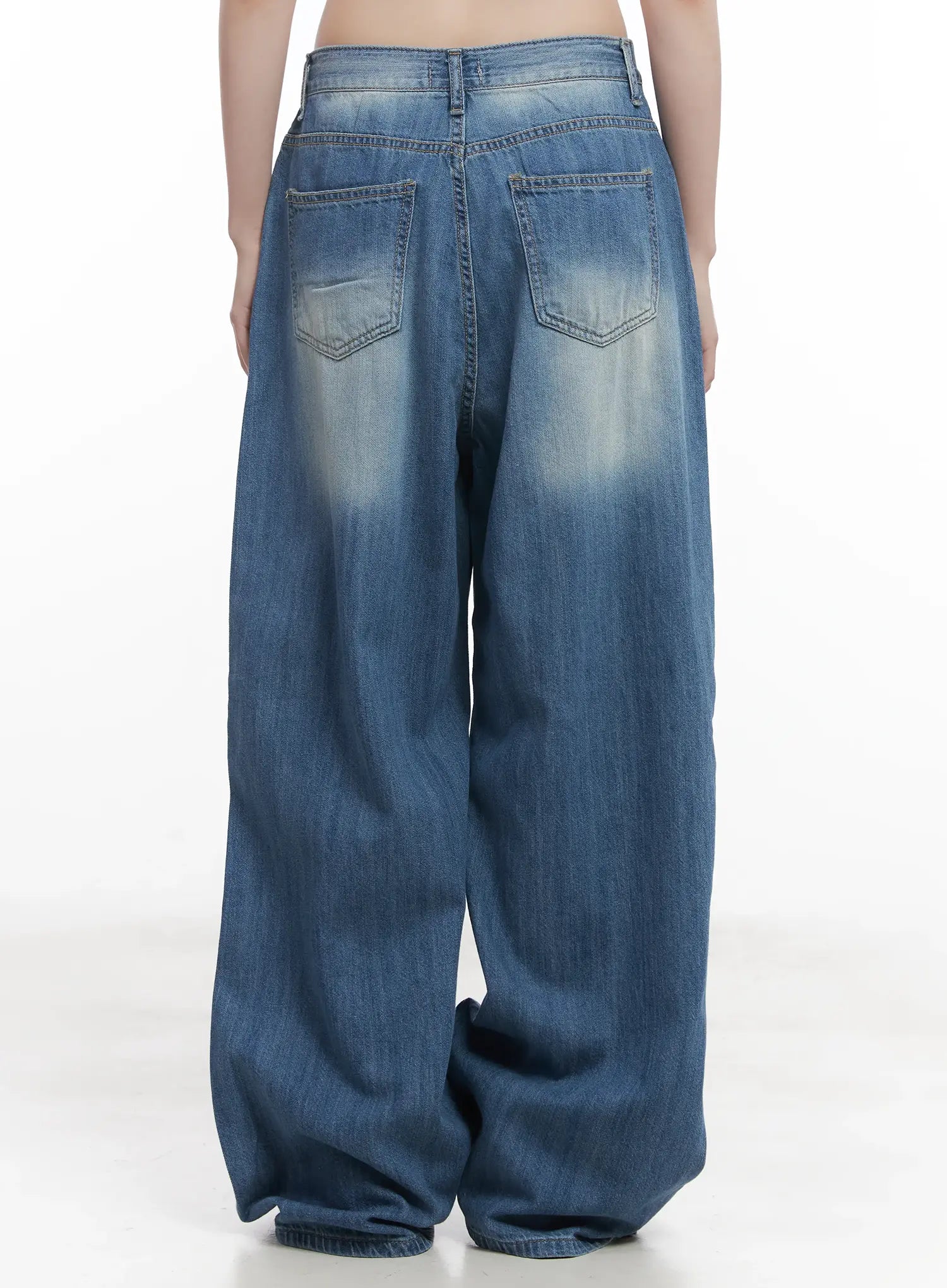 Yunjin Washed Wide-Leg Jeans CU518