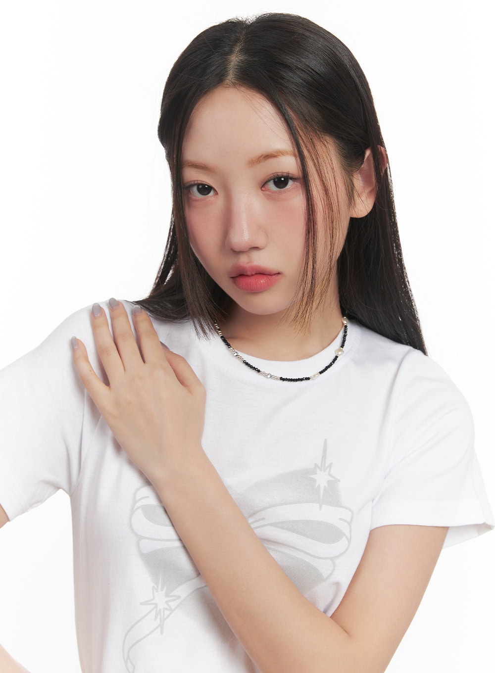 Beaded Pearl Charms Necklace CF525