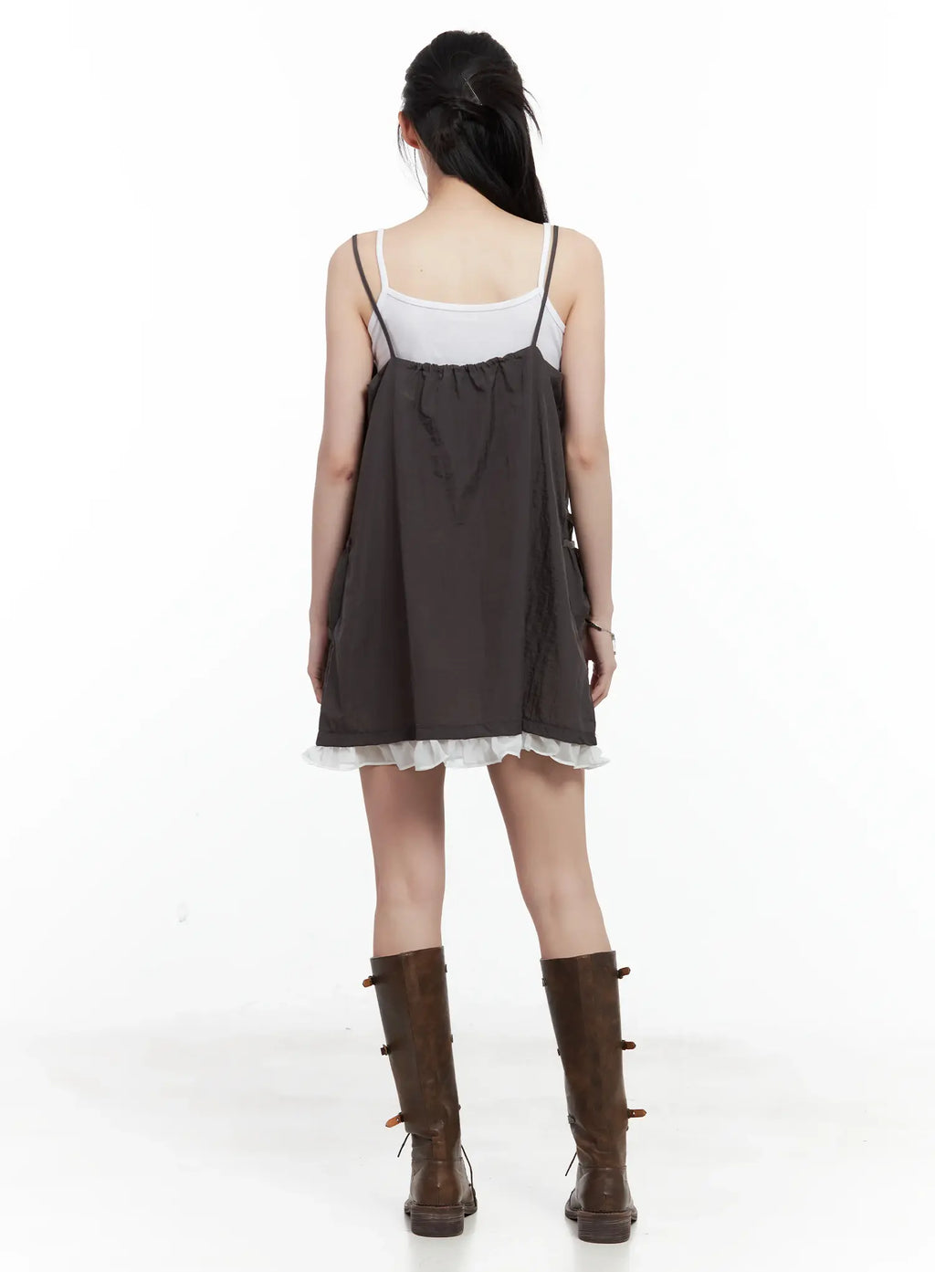 Babydoll Ruffle Mini Dress CU530