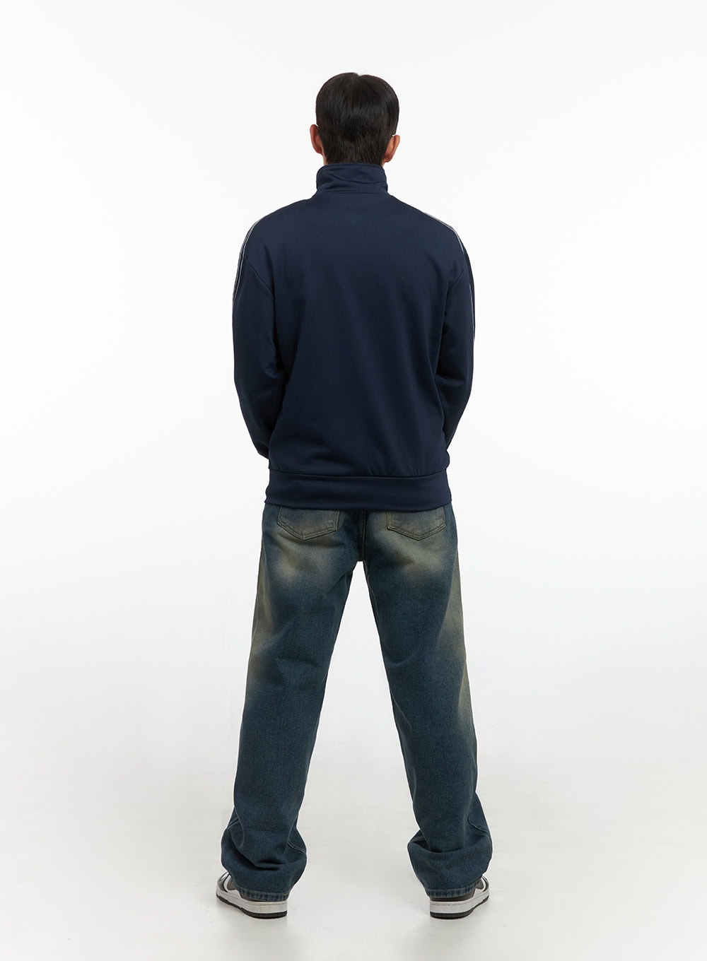 Men's Zip Up Turtleneck Track Jacket IO420