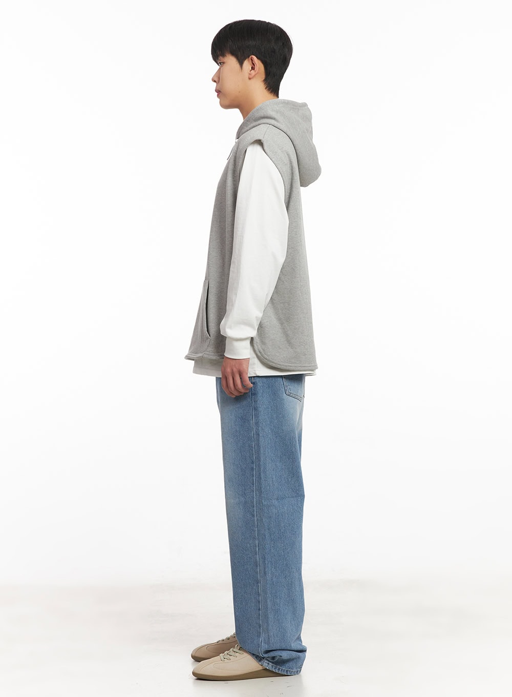 Men's Oversized Hooded Vest IM517