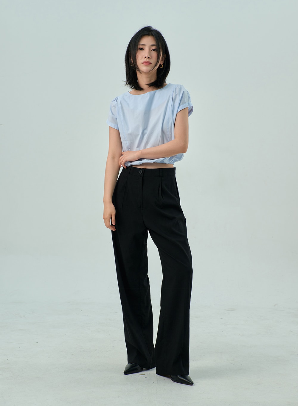 Wide Basic Tailored Pants OY310