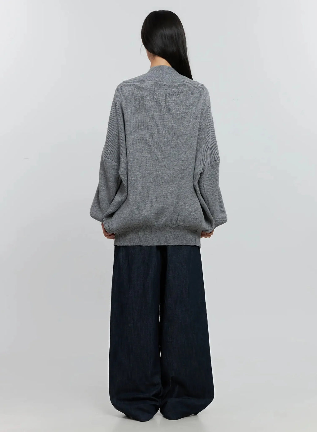 Ribbed Oversized Cardigan IS516