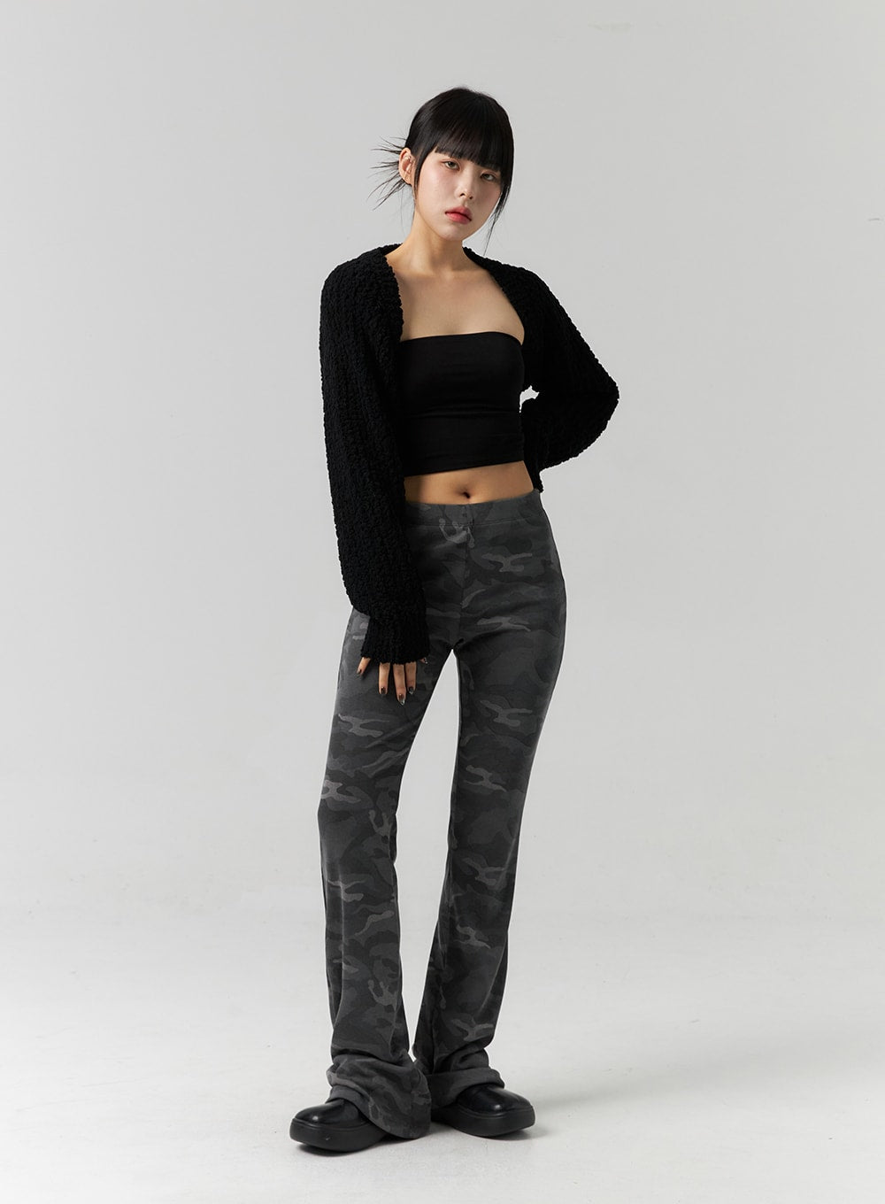 Bootcut Camo Slim Pants CS318