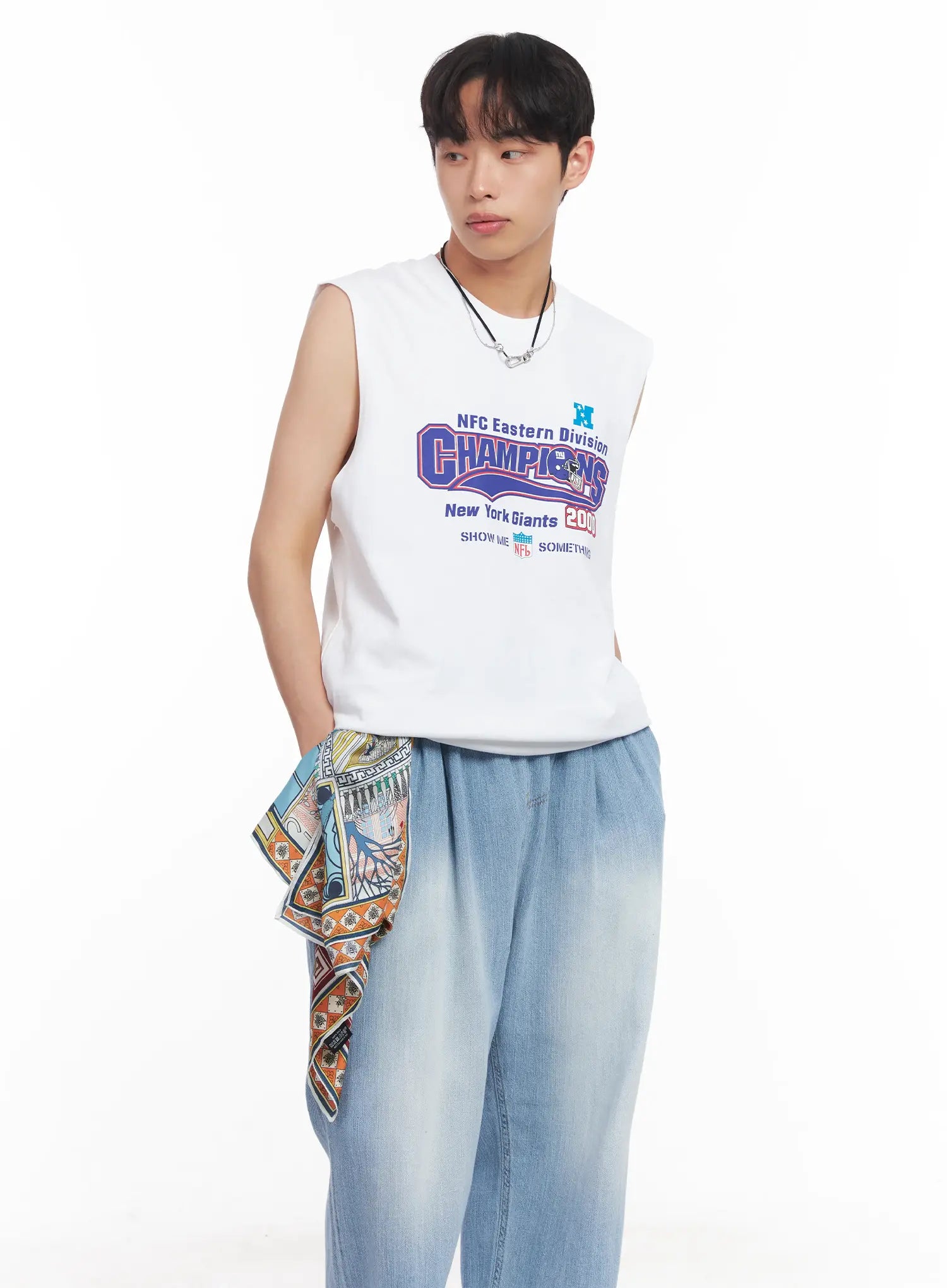 Men's Graphic Sleeveless Shirt IU519