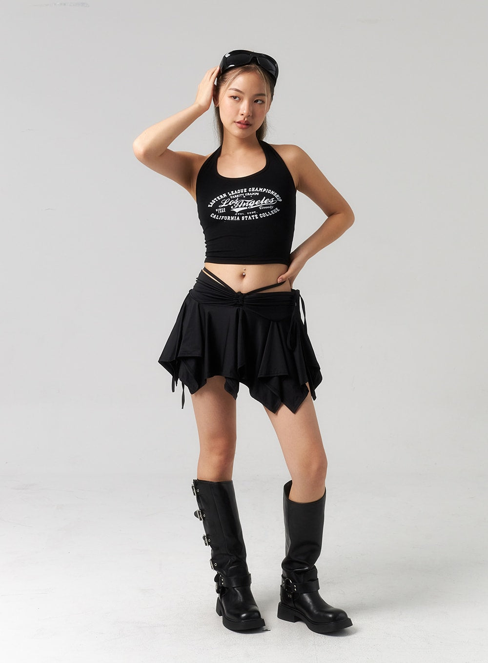 Waist Strap Mini Skirt CU330
