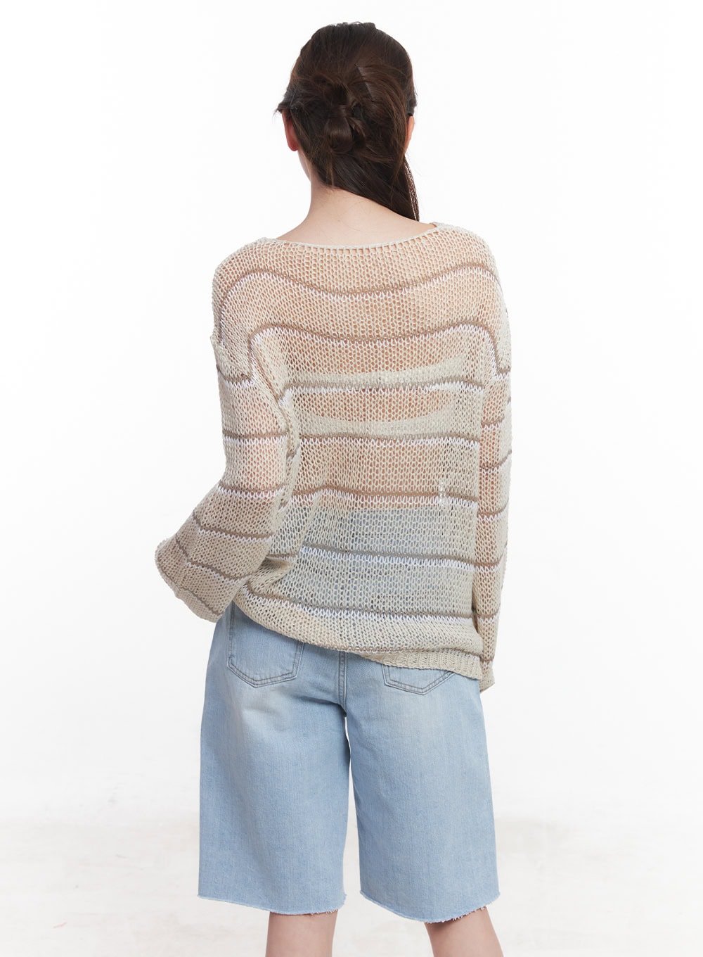 Loose-Fit Striped Sweater CY519