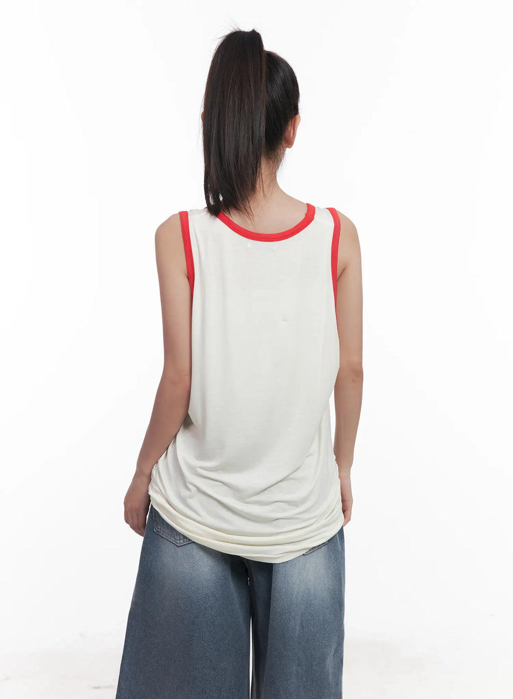 Graphic Two-Tone Tank Top CU516