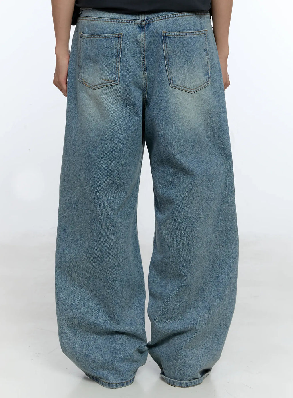Men's Wide Leg Denim Jeans IG519