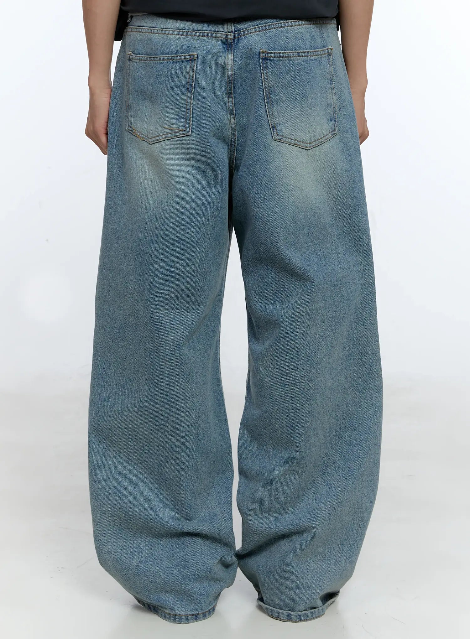 Men's Wide Leg Denim Jeans IG519