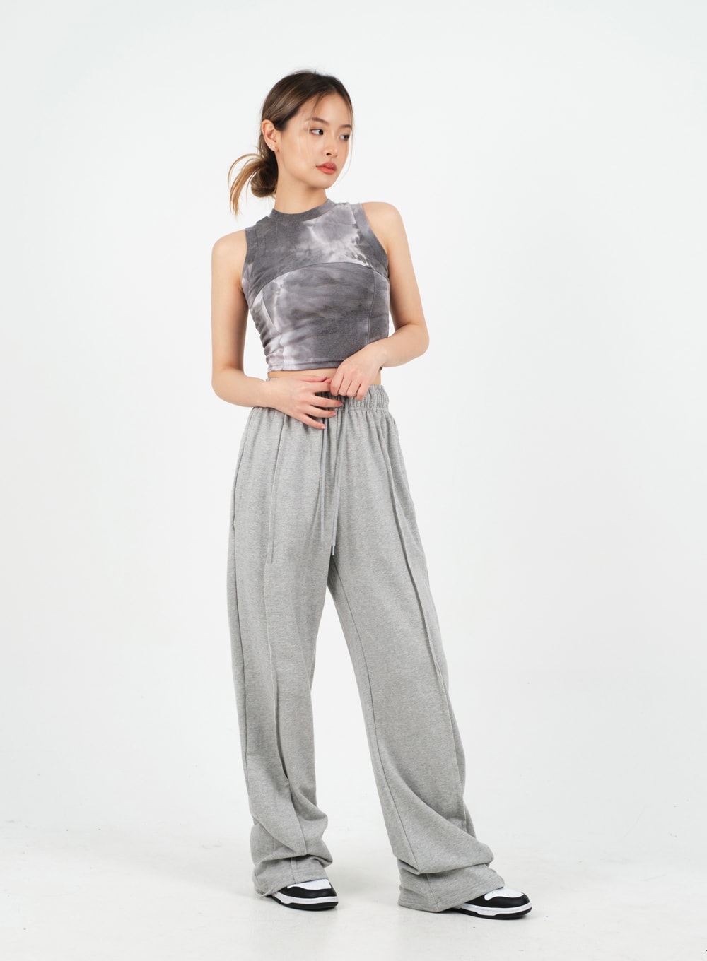 Drawstring Hem Sweat Pants CM9