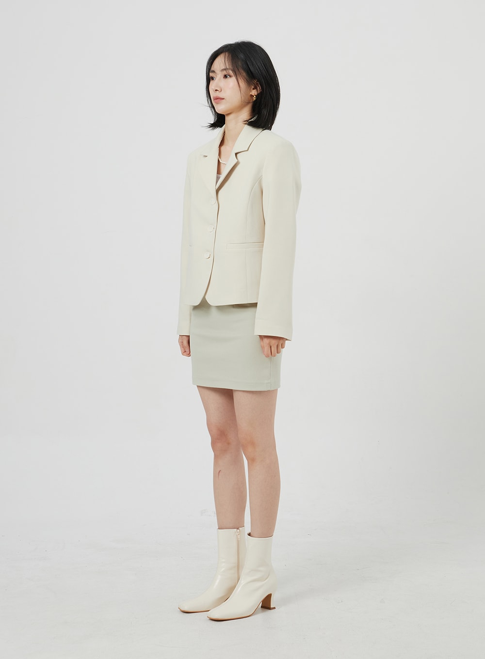 Button Blazer Jacket OM306