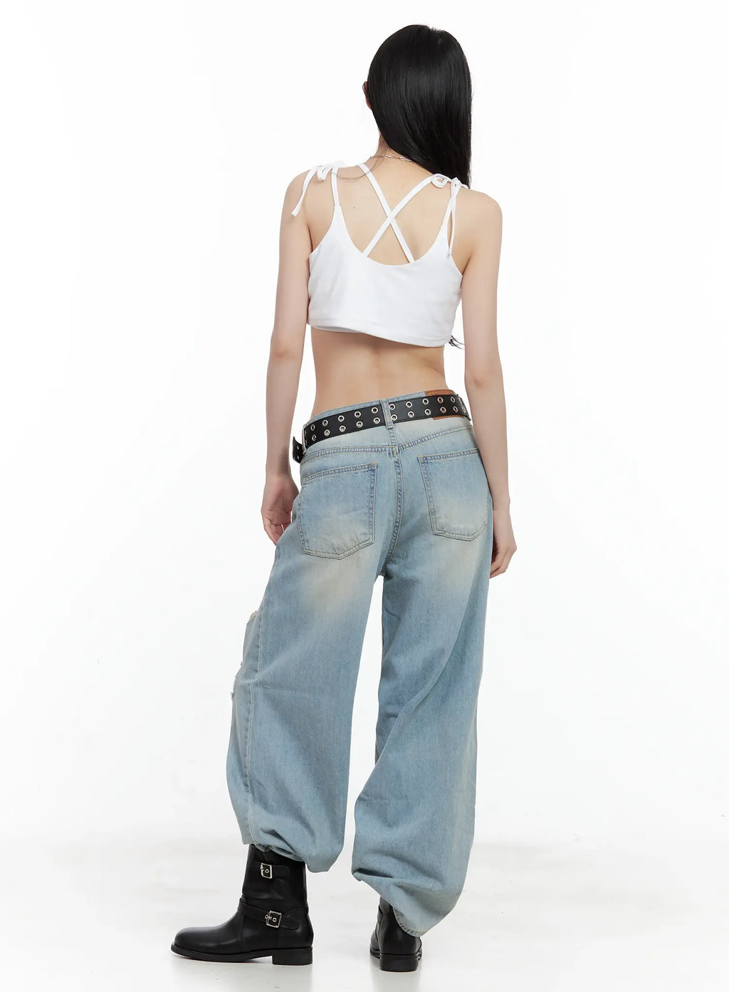 Embroidered Super-Cropped Tank CU530