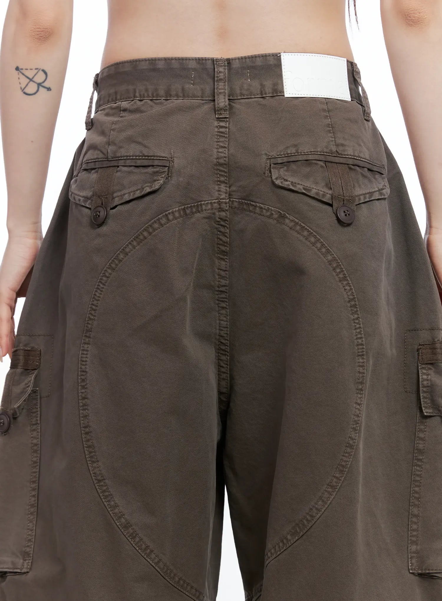 Utility Pocket Wide-Leg Trousers CS501