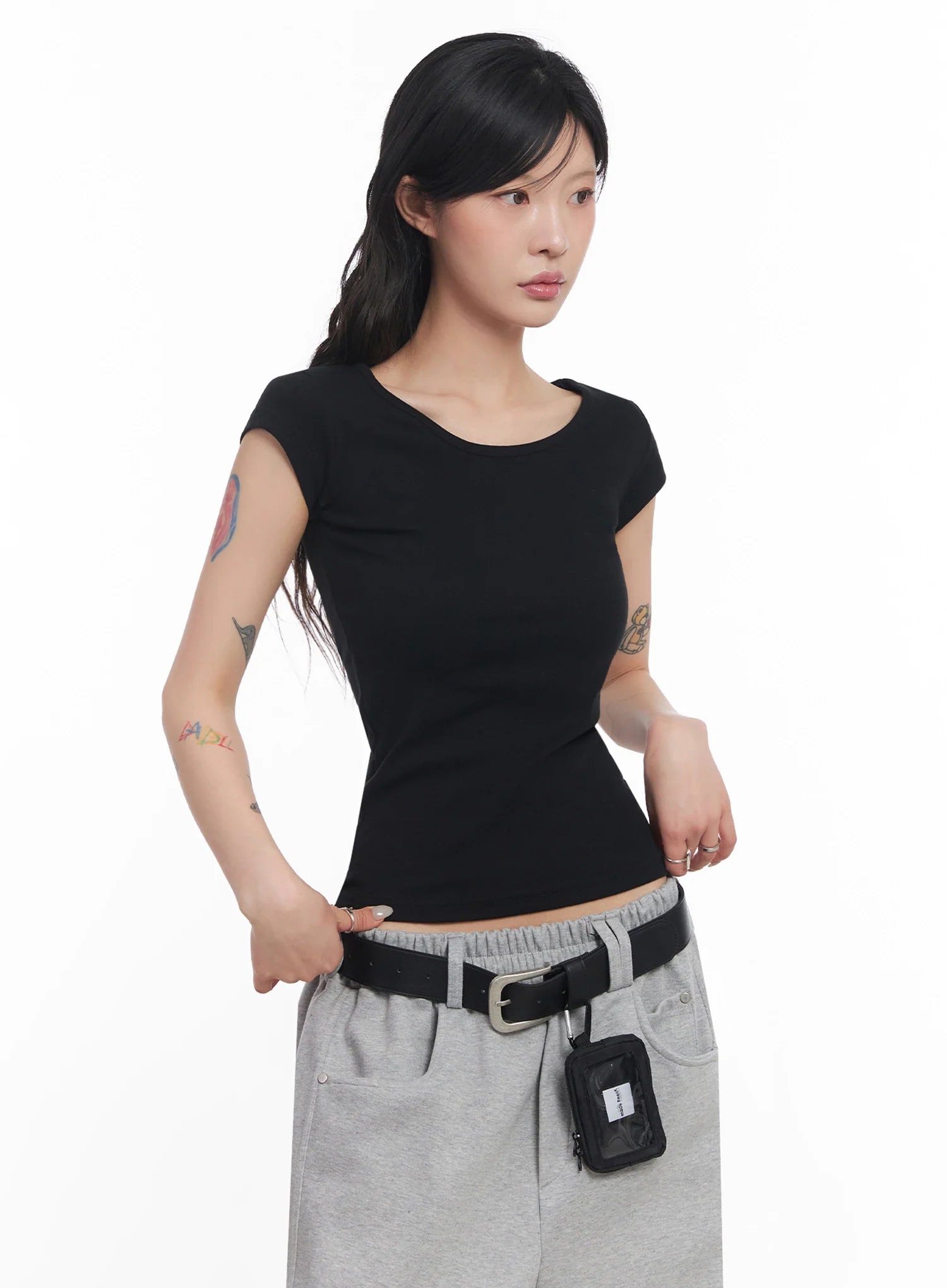 Cap-Sleeve T-Shirt IC503