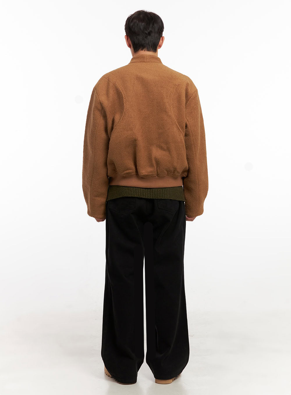 Men's Knitted Bomber Jacket ID427