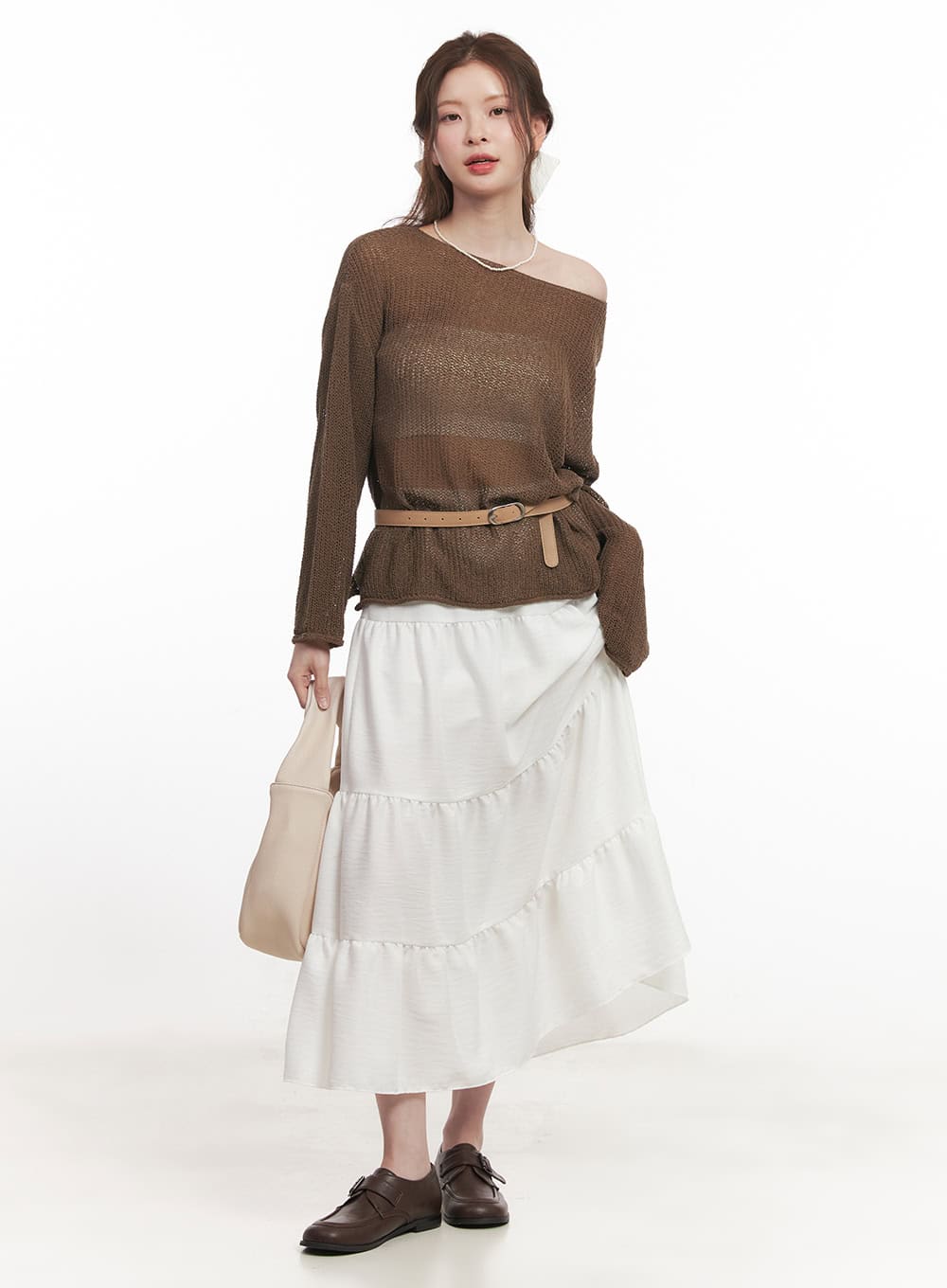 Sheer Relaxed-Fit Sweater CA502