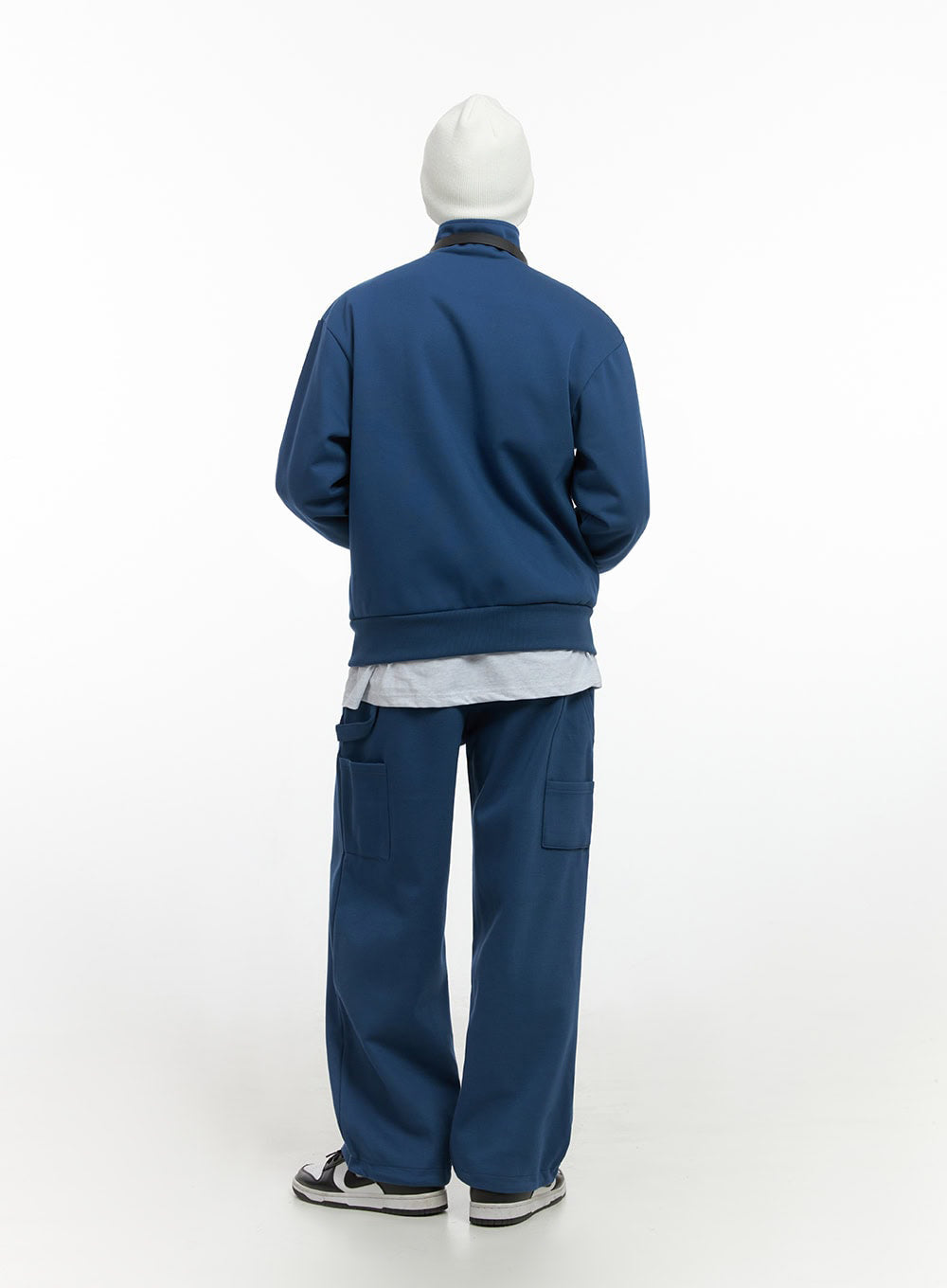 Men's Two-Way Zip-Up Turtleneck Sweatshirt IO420