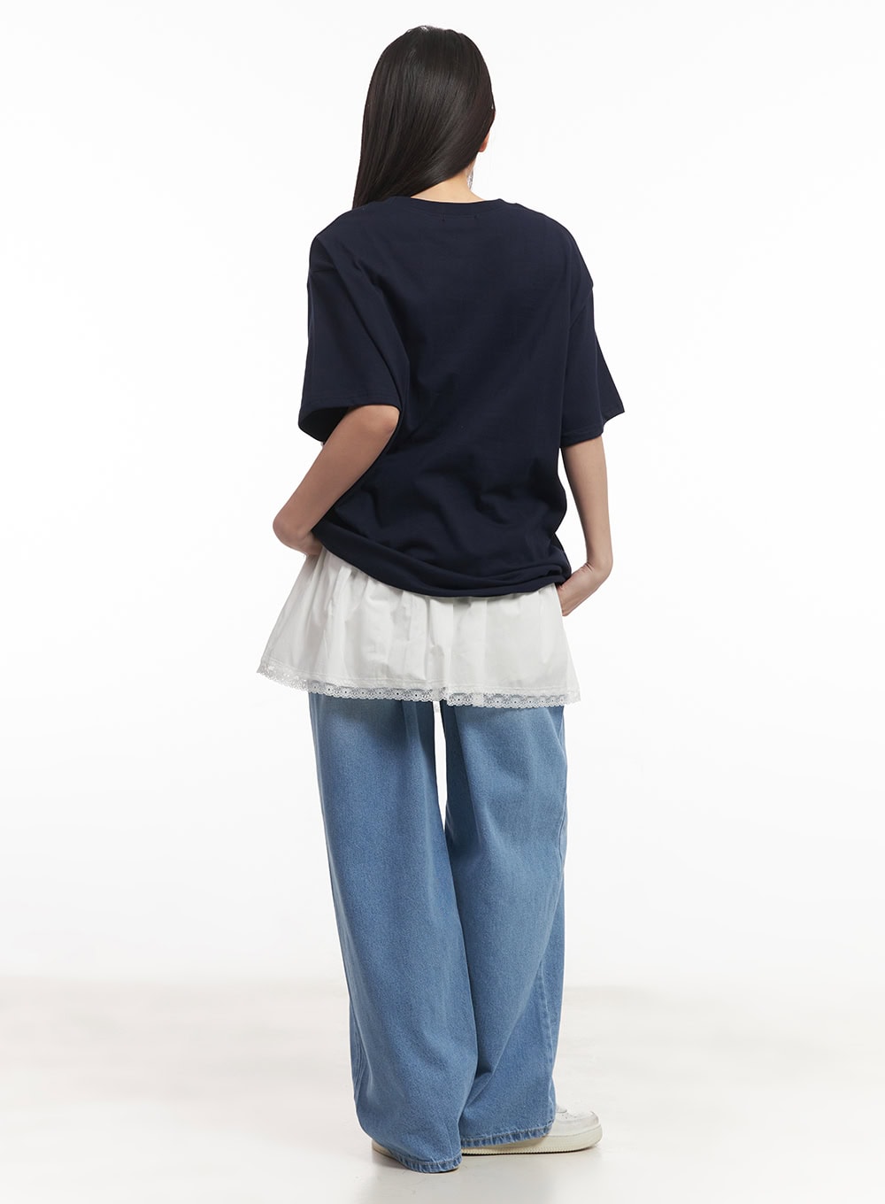 Vienna Washed Wide-Leg Jeans CM531