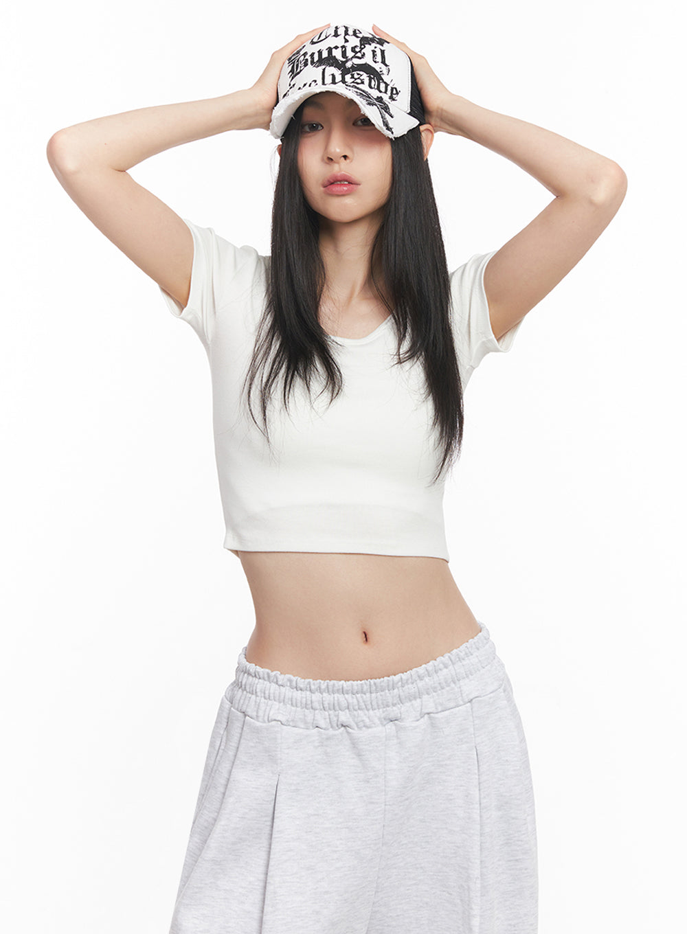 Patched Graphic Mesh Cap IY516