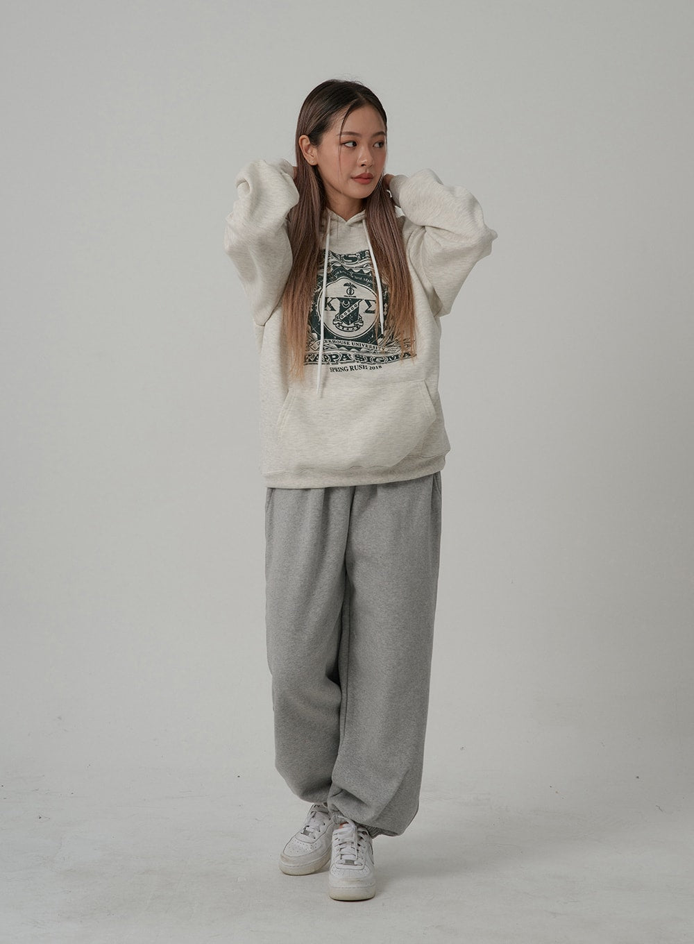 Printed Hooded Sweatshirt CN08