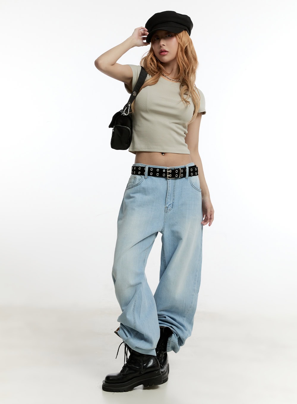 Nevara Washed Baggy Jeans CY501