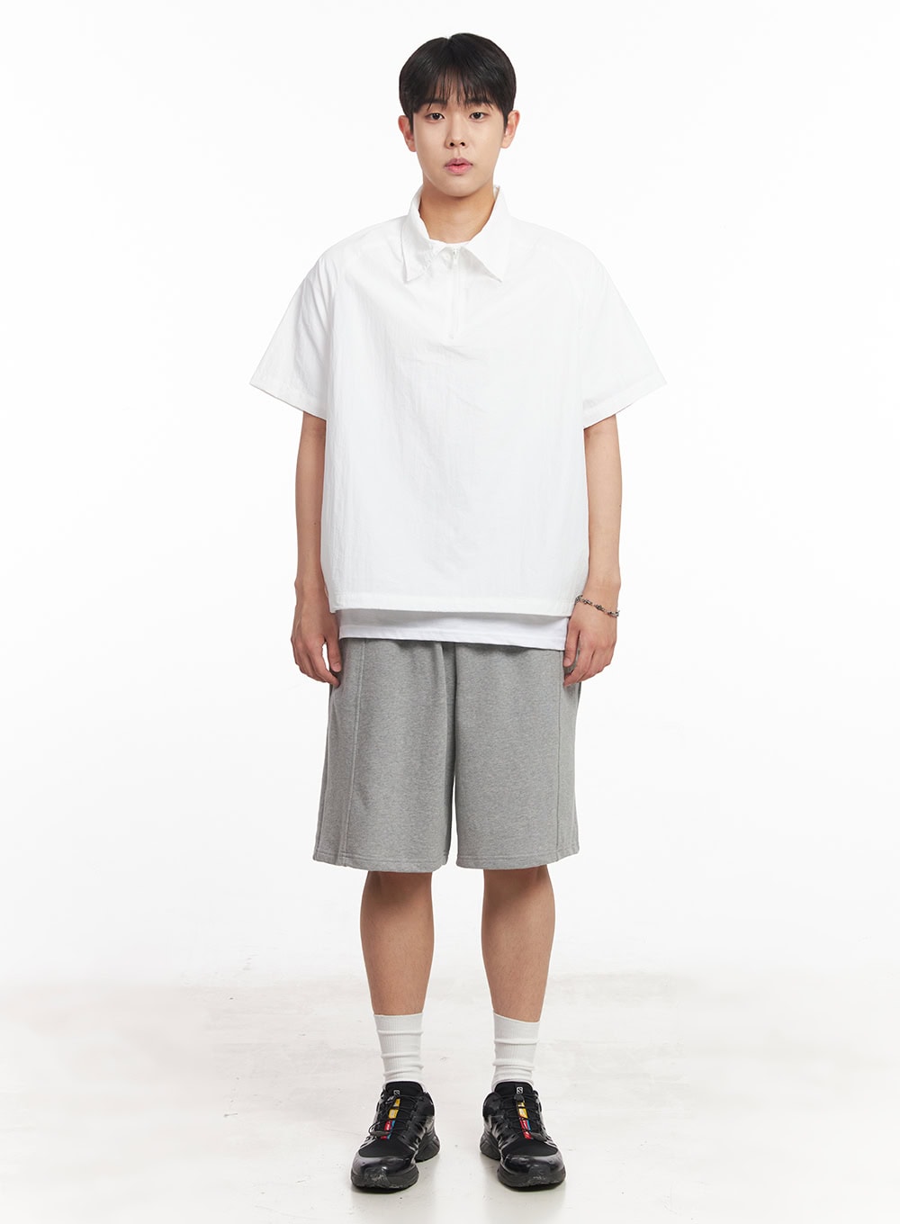 Men's Windbreaker Half-Zip Top IA525