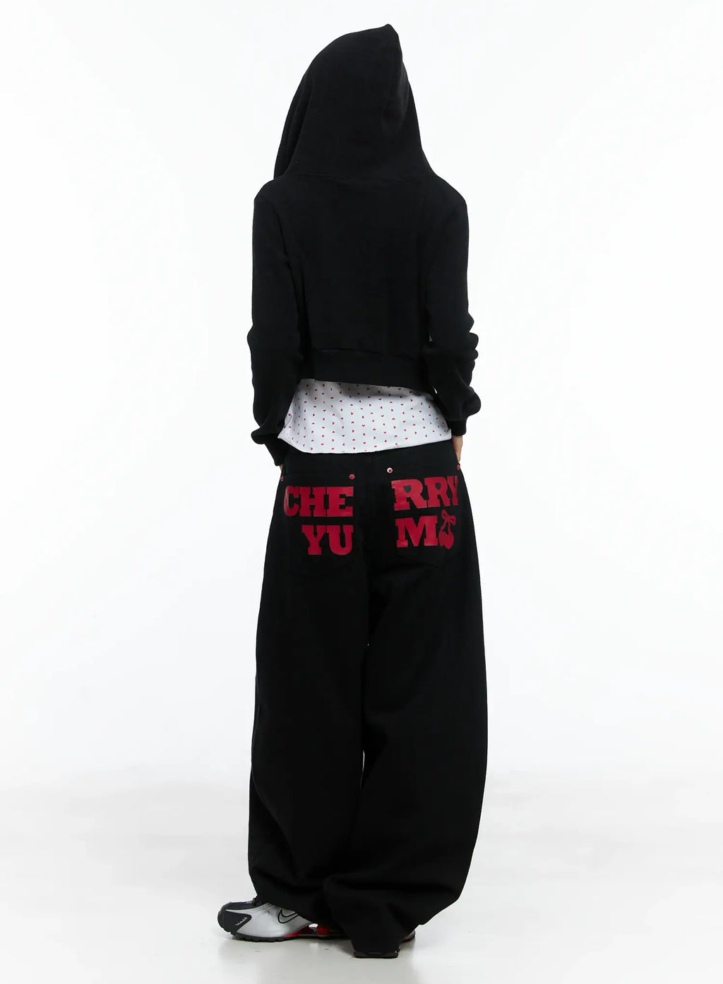 Cropped Knit Zip-Up Hoodie CS505