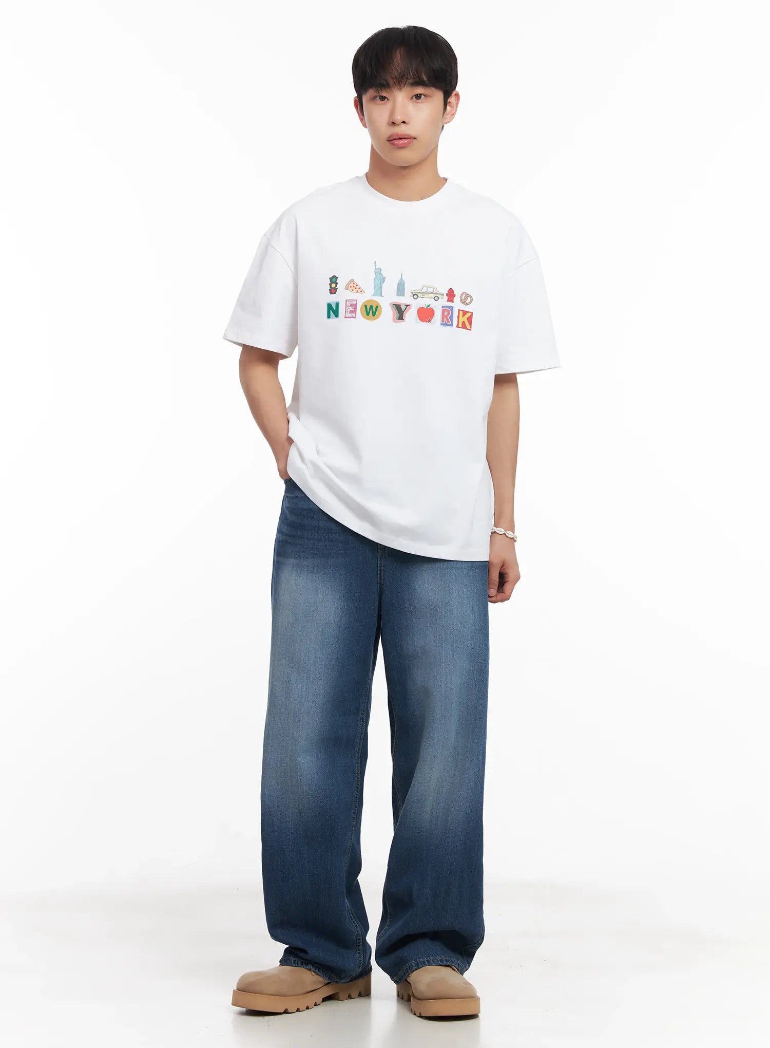 Men's New York Graphic T-Shirt IU519