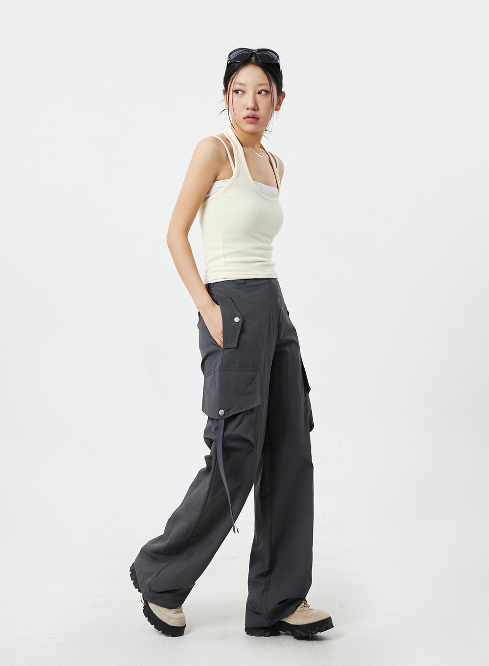 Neck Strap Knit Top CM324